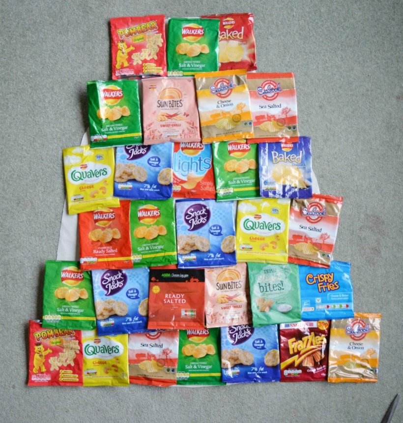 Recycled Crisp Packet Apron DIY vicky myers creations