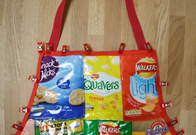 Recycled Crisp Packet Apron DIY · VickyMyersCreations