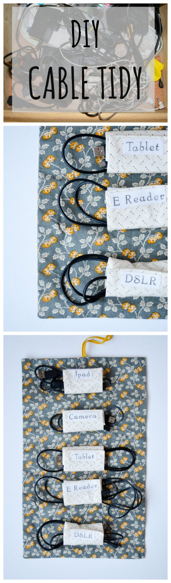 Tidy up your messy cables with this cable tidy, DIY tutorial, full