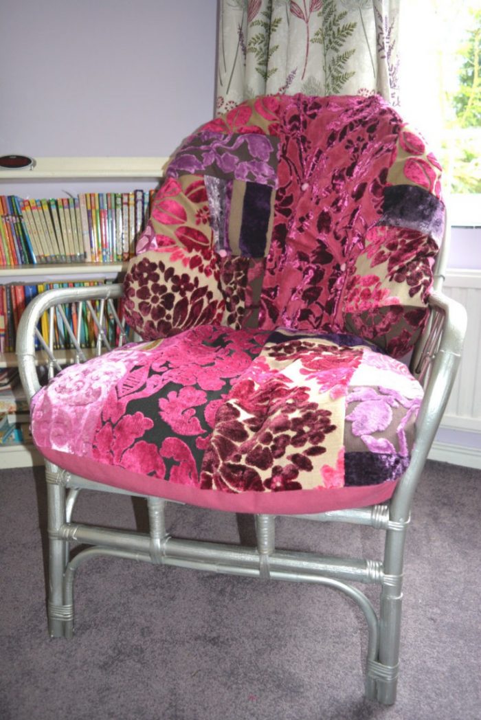 Transform a wicker chair VickyMyersCreations