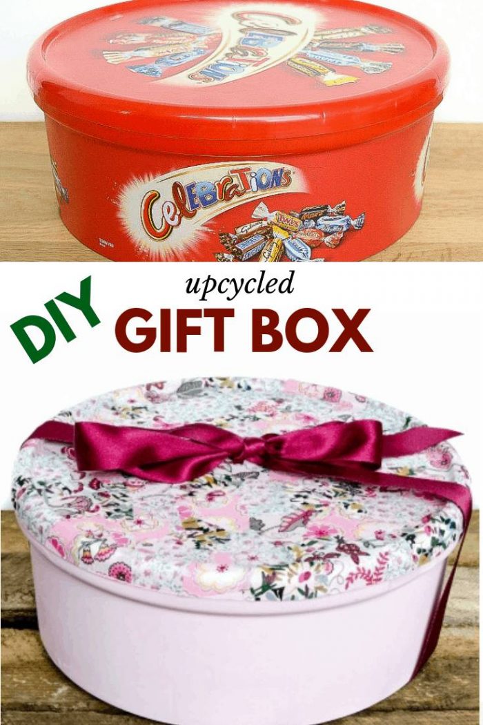 Recycle sweet tins into gift boxes VickyMyersCreations