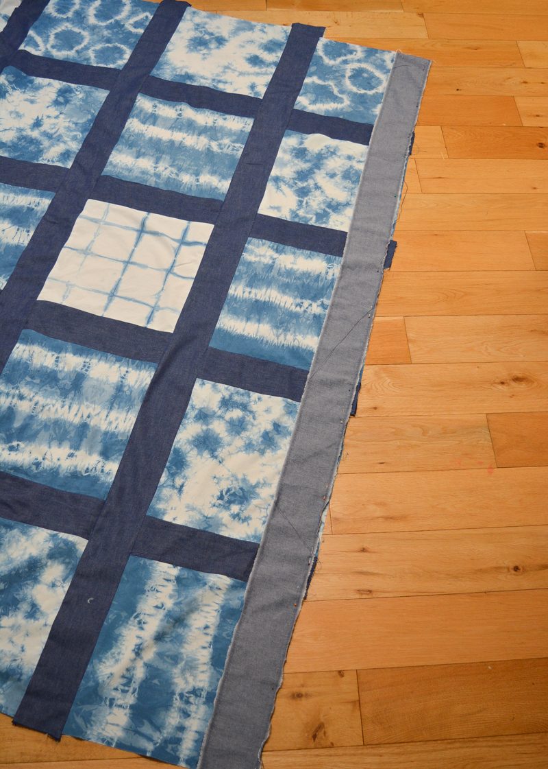 How to make a Shibori quilt, piece top together VickyMyersCreations