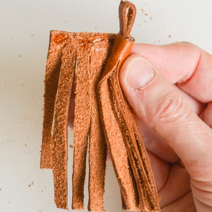 how to make leather fringe tassel