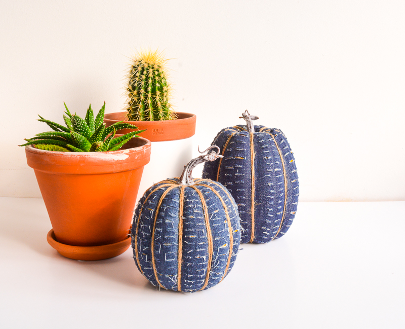 How to cover pumpkins with fabric Super easy dollar store craft