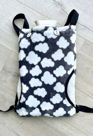 Super cozy fleece hot water bottle carrier, Free pattern ·  VickyMyersCreations