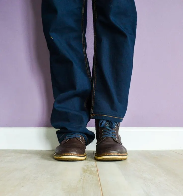 Keeping original hem shop on jeans