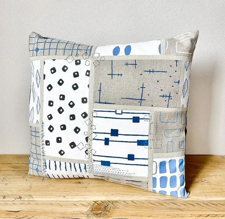 How to make an easy patchwork pillow