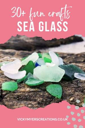 Easy, Quick Sea glass Craft!  Sea glass crafts, Sea glass diy, Glass crafts