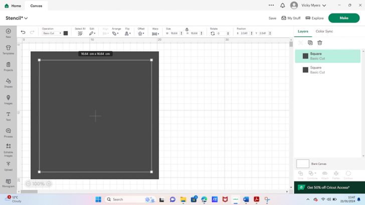 How to make a stencil with a Cricut, easy step by step tutorial ...