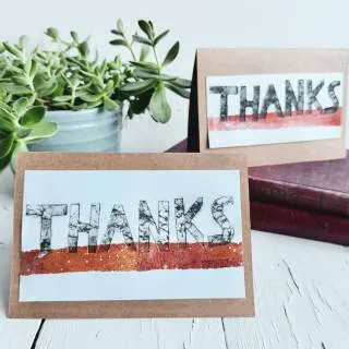 how to print thank you card